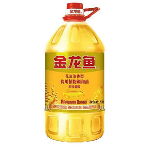 金龙鱼非转基因花生浓香型食用植物调和油5L桶装家用炒菜食用粮油