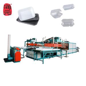 海元机械生产快餐盒设备，一次性发泡快餐盒生产线，泡沫饭盒机器