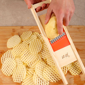 土豆切片器切薯格神器网格擦网格刀切菜器波浪刀切花刀土豆切片器