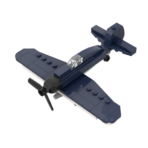 国产小颗粒积木 孩子益智拼装玩具 兼容乐高二战战斗机飞机模型
