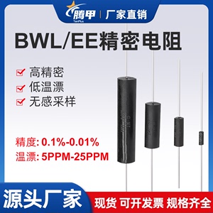 BWL EE高精度精密电阻无感采样取样低温漂电阻器0.25W1W3W10W0.1%