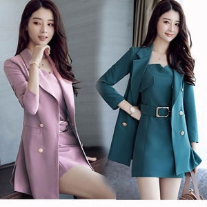 春秋夏套装女时尚两件套2024年新款韩版名媛气质连衣裙子时髦套装