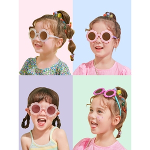 vvc柠檬宝宝儿童墨镜女童偏光防紫外线眼镜时尚可爱女孩宝宝太阳