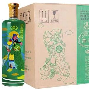 五粮浓香干一杯关公酒绵柔52度42度纯粮固态法高度白酒光瓶整箱