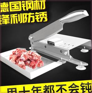 铡刀切骨头神器商用铡刀家用厨房切排骨铡草切割机剁鸡肉冻肉铡刀