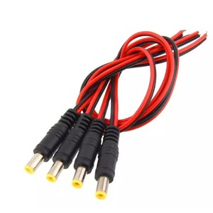 红黑公母头线30CM 50CM5.5x2.1mm直流电源插座插头电线链接 DC24v