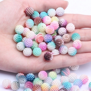 10mm 20pcs/lot Acrylic multi-colored bayberry beads imitatio