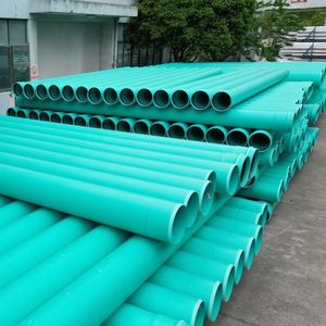 PVC-UH排水管硬聚氯乙烯pvc-u给水管pvc管绿色直壁管pvc-uh实壁管
