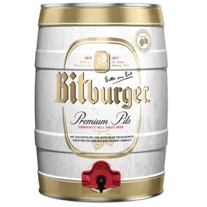 碧特博格Bitburger碧堡皮尔森啤酒 5L桶德国原装5升桶装聚会聚餐