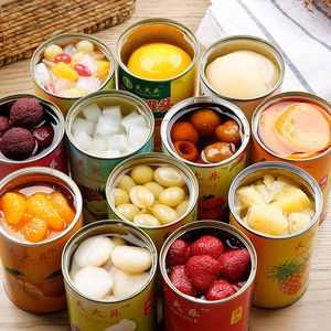 水果罐头12罐混合一整箱新鲜糖水梨菠萝草莓什锦黄桃椰果砀山正品