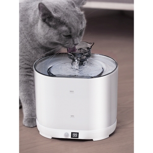 日本MUJIE宠物饮水机自动循环猫猫喝水器流动智能恒温充电饮水器