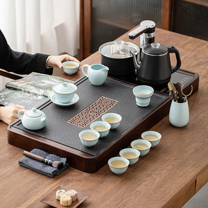 领艺优品清雅茶具套装茶几一体式全自动上水茶盘功夫泡茶家用客厅