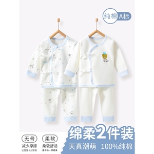 迪士尼婴儿衣服套装春夏纯棉贴身打底内衣0-6月新生儿宝宝打底睡