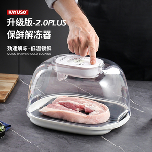 KAYUSO厨房家用解冻器保鲜肉类牛排食物快速解冻盘导热板化冰神器