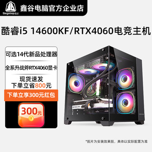 i5 14600KF/RTX4060/16G组装机电竞游戏设计直播DIY鑫谷电脑主机