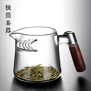 加厚高档月牙玻璃茶壶茶漏一体带过滤网泡绿茶器分茶杯公道杯茶具