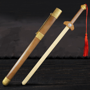 木剑儿童刀剑武术训练中国木制仿真古风宝剑男孩木头剑玩具青龙剑