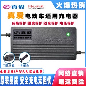 真爱电动车电瓶充电器48V12AH60V20AH72伏32安84V96V50AH锂电铅酸