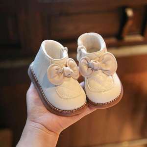 1婴儿鞋]小加绒女鞋子宝宝公主靴子鞋岁冬季一学步软底棉鞋2童鞋