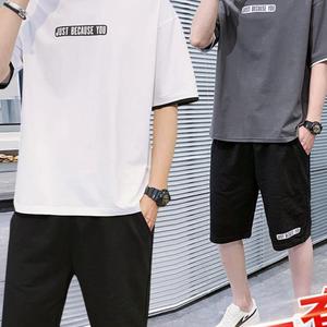 官网耐克2023夏季短袖t恤男士韩版潮流新款半袖帅气潮牌夏装一套