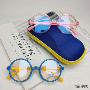 儿童防蓝光辐射电脑抗疲劳眼镜手机保护眼睛小孩平光护目女硅胶