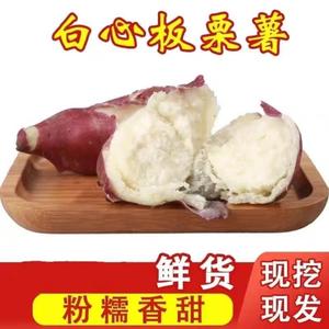 重庆红皮白心红薯老品种新鲜现挖板栗薯农家四川山芋番薯香甜地瓜