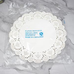 4.5 5.5 6.5 8.5寸通花纸垫 圆形 餐具垫 蛋糕纸垫 花边纸 100张