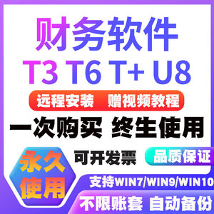 用友t3标准普及版财务软件T6中小企业做账T+u8会计代理记账加密狗