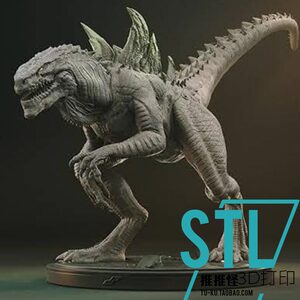 98版zilla哥斯拉/ 3d打印模型stl数据文件白胚人物手办服务