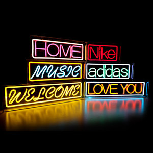 酒吧led霓虹灯定制网红发光字盒子婚礼装饰ins店铺招牌软管字母红
