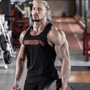 vanquish fitness纯原vq男士吊带运动背心无袖肌肉训练健身上衣