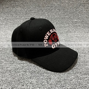 美国powerhouse gym棒球帽精致刺绣东海岸运动健身嘻哈弯沿鸭舌帽