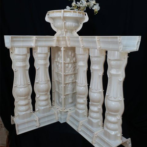 欧式罗马柱模具 现浇阳台装饰围栏护栏花瓣柱子建筑模板构件