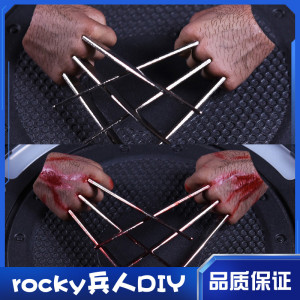jxtoys 1/6金刚狼爪模型 握拳钢爪手型支持ht素体正常/血渍版现货