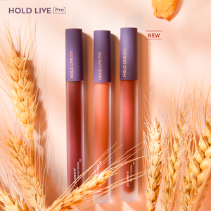 holdlive小吸管持久空气唇釉哑光雾面防水不粘杯不掉色豆沙粉口红