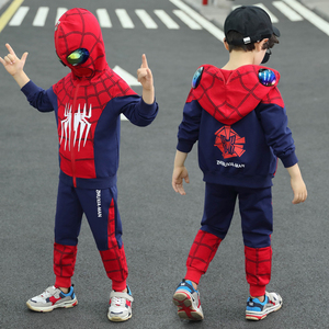 蜘蛛侠的衣服奥特曼儿童套装男孩童装超人服装六一演出服cosplay