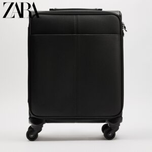 zara春季新品 男包 黑色登机型手提箱拉杆箱 3000820 040