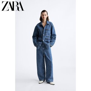 ZARA新品女装STUDIO NICHOLSON合作款气球版型牛仔裤 2553247 400