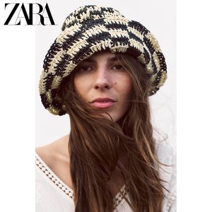 ZARA 24春季新品 女装 格子帽子 0653038 070