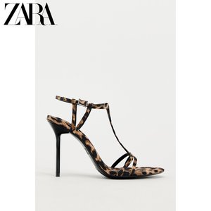 ZARA春季新品 女鞋 气质豹纹印花时尚高跟时装凉鞋 3312310 195