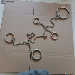 可拆卸活动环男女5件套项圈手铐脚铐脚镣自缚神器sm另类情趣玩具