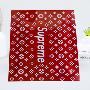 新品红色supreme袋纯铝箔包装袋虫草粉塑料袋冬虫夏草镀铝袋天山