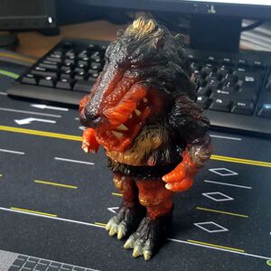 1995万代日本中古葛雷奥特曼怪兽软胶 风魔 德嘎恩加17cm-a