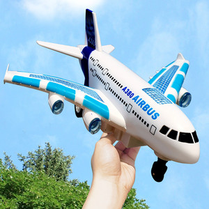 遥控飞机充电动3-6岁男孩耐摔大号航空客机a380模型儿童玩具汽车