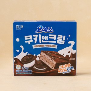 韩国直邮海太巧克力曲奇奶油蛋糕派12个装