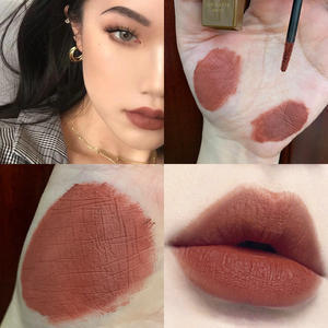 欧美妆吃土色土棕色奶咖色豆沙色口红裸色系唇釉小众品牌平价唇泥