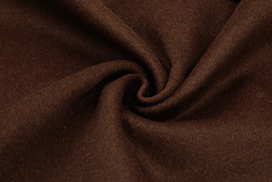 高品质 深棕色短顺毛双层可剥开双面羊绒羊毛面料大衣外套布料DIY