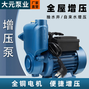 大元自吸泵家用管道自来水增压泵冷热水小型抽水泵220v抽水机WZB