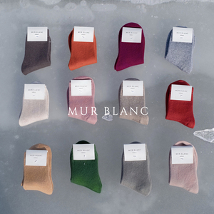 MURBLANC Special 圣诞节日限定彩色纯羊绒袜子男女短袜 单双装