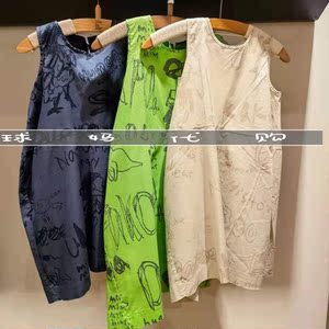 jnby by jnby江南布衣童装2021夏款女童印花无袖连衣裙1l5501030